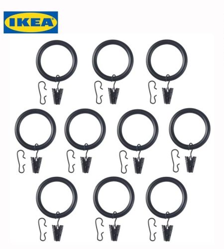 Review IKEA SYRLIG Gelang Gorden Dengan Klip Pengait 38 mm Isi 10pcs